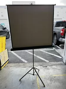 Vintage Radiant 40x40 Movie Projector Screen On Tripod Slide Projection - Picture 1 of 7