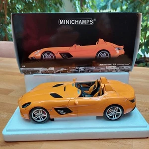 Mercedes-Benz SLR McLaren Stirling Moss Orange 1:18 in confezione originale RARA Minichamps - Foto 1 di 5