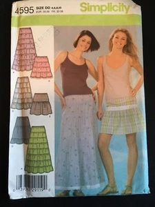 Pattern Simplicity 4595, misses’ tiered skirt, 3 lengths, boho, peasant 4-10 - Picture 1 of 2