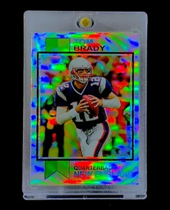 TOM BRADY 2005 REFRACTOR HOLO THROWBACK SP Insert Chrome - PATRIOTS - Picture 1 of 4