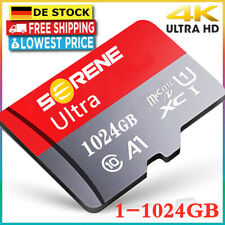 Micro SD Card 64/128/256GB/1TB Speicherkarte 4K Class10 Flash Memory TF-Karte