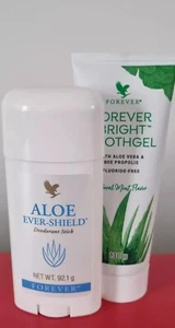 Set of 2 Aloe Ever - Shield Solid Deostifier + Forever Bright Toothgel . - Picture 1 of 6