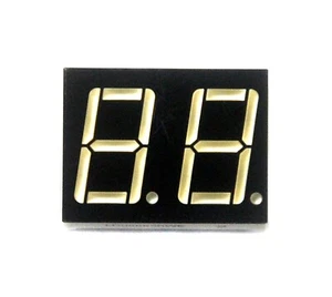 2pc 0.56" 7 Segment Dual Digit LD0566GWK * Green LED Display CA LENOO Taiwan - Picture 1 of 6