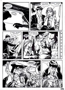 F. CARETTA Tavola originale Dylan Dog Gigante n.22 "In linea con l'aldilà" p.235 - Picture 1 of 1