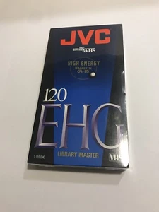 Cinta de video VHS en blanco JVC EHG extra alto grado 120 6 horas nueva sellada T-120EHG - Imagen 1 de 5