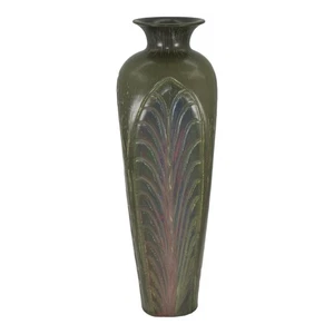 Ephraim Faience 2006 Hand Made Art Pottery Experimental Green Ceramic Vase - Picture 1 of 6