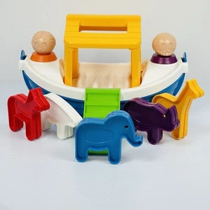 Vintage Tupperware Tupper Toys Arche Noah Badewannenspielzeug 5 Tiere Ausstechformen Set - Bild 1 von 7