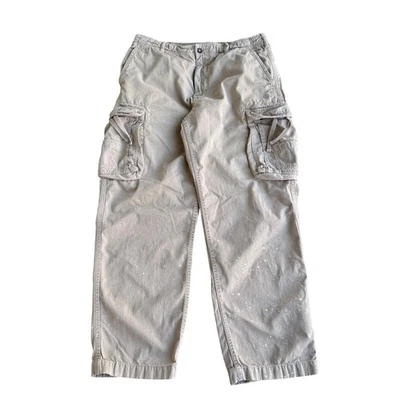 Pantalones cargo J Crew rotos para hombre talla 34 grises bolsillos utilitarios ropa de trabajo relajada Foto 1 de 4
