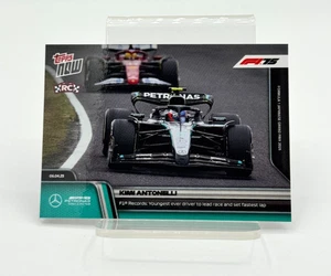 Kimi Antonelli RC Youngest F1 Record 2025 Formula 1 Topps NOW Card 28 FREE SHIP. - Picture 1 of 2