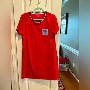 Nuevo con etiquetas, Tommy Hilfiger Mujer Camiseta Vestido. Talla XL Rojo Blanco Azul - Imagen 1 de 8
