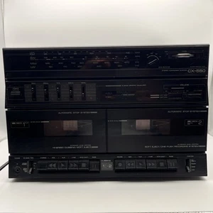 AIWA CX-550 STEREO CASSETTE RECEIVER (1987) - Picture 1 of 5