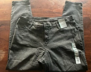 Falls Creek Damen Plus Jeans Größe 20 W Schwarz Denim Stretch Jeans Skinny 40X31 - Bild 1 von 9