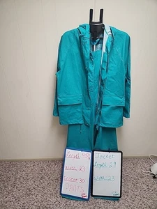 Cabela's Turquoise Rain Suit. Size Medium Unisex - Picture 1 of 10