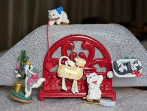 Posten 5 Punze Katze Christbaumschmuck - Bild 1 von 22