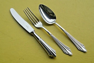 WMF FÄCHERMUSTER - 90er-Silberauflage - 1 (von 6) DESSERTBESTECKSETS - TOPP - Bild 1 von 4