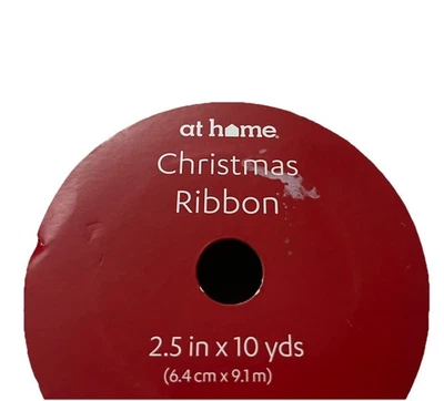 Christmas Holiday Dachshund Ribbon spool Pink Glitter  2.5" x 10 yds NEW - Image 1 of 3