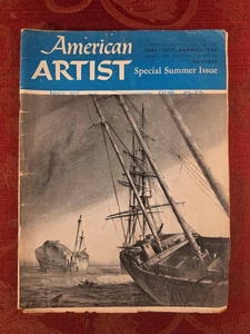 AMERICAN ARTIST June July August 1956 Stephen Etnier Victor Hammer Eric Sloane - Imagen 1 de 1