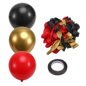 1X(Rote, Schwarze und Goldene Luftballons, 67 Stück 12 Große Rote und 3312 - Afbeelding 1 van 7