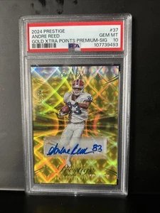 2024 Andre Reed- Prestige Gold XTRA Points Premium-Auto PSA 10 09/50 - Picture 1 of 2