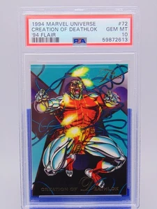 1994 Flair Marvel Universe Card #72 Creation of Deathlok PSA Graded GEM MT 10 - Bild 1 von 3
