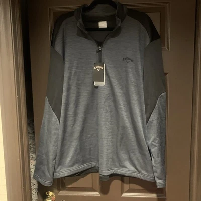 Pullover Callaway para hombre 1/4 cremallera carbón/negro XL nuevo con etiquetas Foto 1 de 4