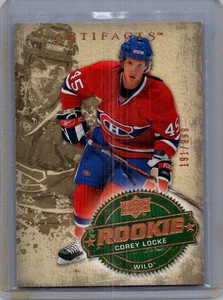 2008-09 Upper Deck Artifacts ROOKIE Corey Locke RC #'D/999 - Picture 1 of 2