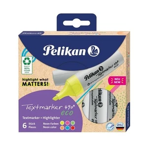Pelikana 490 Eco Neon Textmarker, 6 Farben - Bild 1 von 1
