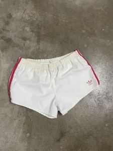 70’s Running Adidas Red Striped Shorts Size 36-38 Little Staining - Picture 1 of 5
