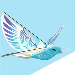 Blue Flying RC Bird Toy 2.4GHz USB Charging LED Bionic Flapping Wings Bird ZM - Picture 1 of 12