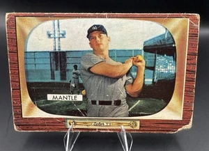 1955 Bowman Mickey Mantle #202 Vintage Baseball Card New York Yankees - Picture 1 of 2
