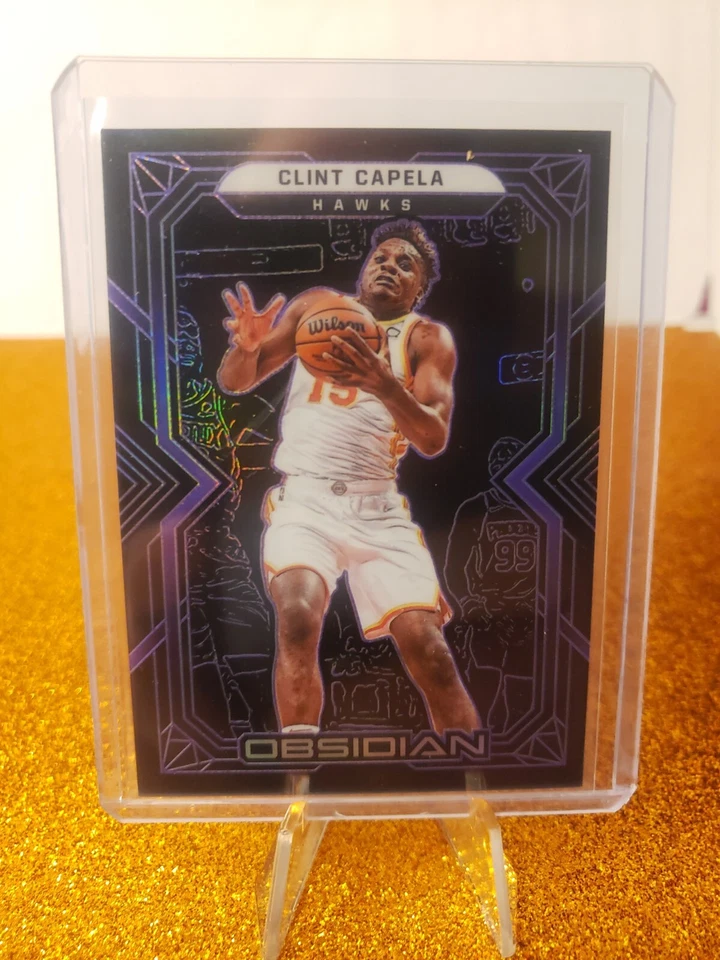 2021-22 Panini Obsidian Electric Etch Purple /99 Clint Capela #66 - Image 1 of 2