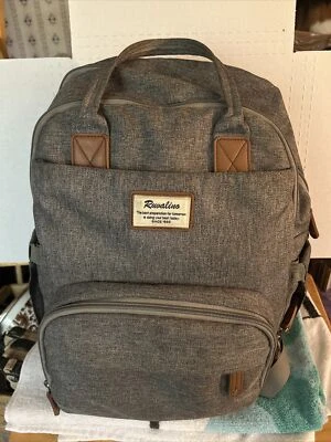 Mochila Bolsa Pañales, Mochila de Viaje Multifunción RUVALINO Gris Foto 1 de 4