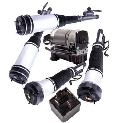 Amortiguadores de suspensión 4 piezas + bomba compresora para Mercedes-Benz Clase S S S430 00-06 Foto 1 de 4