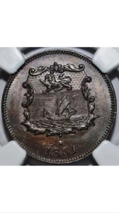 FDR4British North Borneo 1891H 1/2 Cent MS 64 BN - Picture 1 of 4