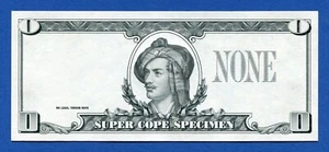 KBA Giori - Lord Byron C. Bank of Sevelin Super Cope Specimen Test Note Unc #1 - Picture 1 of 9