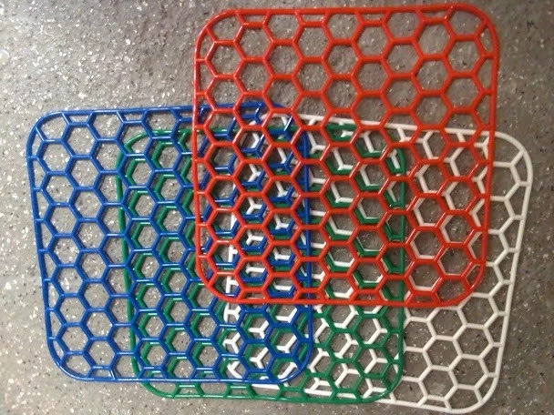 2 Stück  2 Farben Spülbeckeneinlage Spülmatte Quadratisch 28cm x 28cm  - Bild 1 von 1