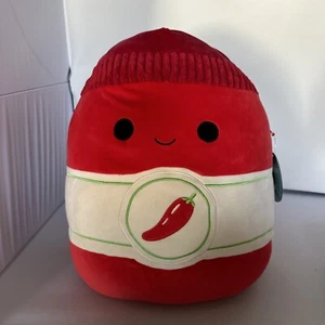 Squishmallows 16” ILLIA Red Sriracha Hot Sauce Bottle Spicy Pepper 2023 - NWT - Picture 1 of 6