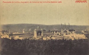 CZECH Rep. Česká rep. - PRAHA - Esperanto - Panorama jubilejní výstavy obchodní - Picture 1 of 2