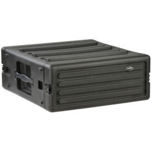 SKB 1SKB-R4U 4U rSeries Portable Shallow Rack Case for Audio System Devices