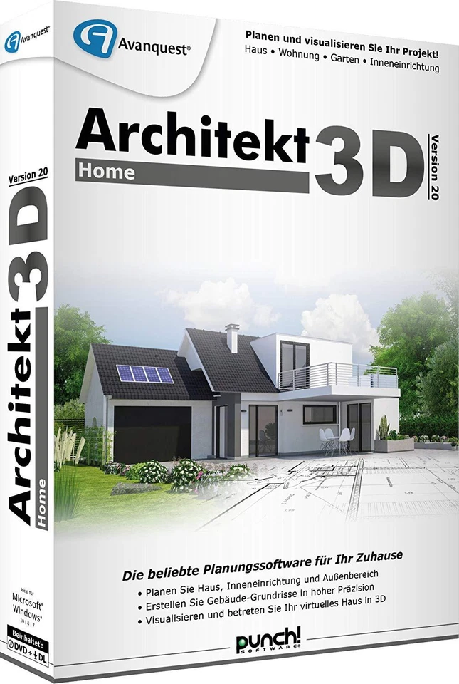 Architekt 3D 20 Home Version deutsch 👍 CD/DVD Win Punch! EAN 4023126119711 - Bild 1 von 1