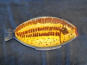 Vintage Ceramic Fish shaped Bowl/Dish Made in Italy - Picture 1 of 3