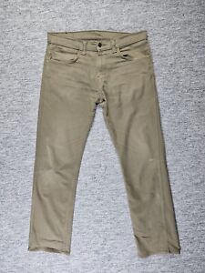 LEVIS 513 Jeans Men's 33x30 Slim fit Straight Olive Green Stretch Black Tab 90S