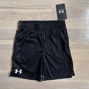 Boys black under armour logo short size 5 nwt - Picture 1 of 2