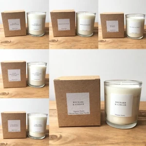 SCENTED SOY WAX CANDLES ESSENTIAL OIL Vegan NATURAL AROMA FRAGRANCE 30 HOUR BURN - Picture 1 of 31