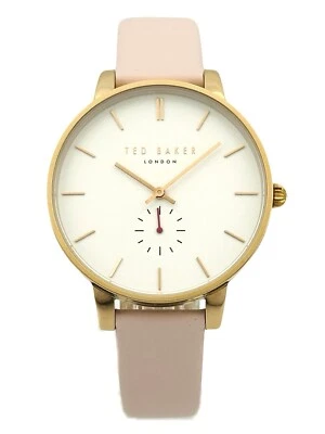 Reloj Ted Baker, TE50310003 esfera blanca caja oro rosa correa cuero rosa reloj Foto 1 de 4