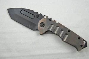 Medford Praetorian T Knife Tanto CPM-3V & Ti Handles (Tum) w/ Ti Hdw (PVD) (476) - Picture 1 of 6