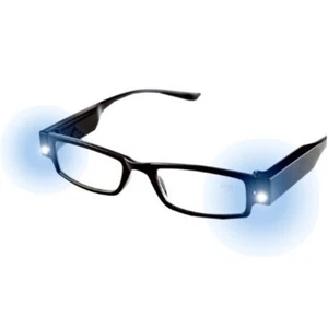 Unisex Rimmed Reading Eye Glasses Eyeglasses With LED Light 0 1+ 1.5+ 2+ 2.5+♈ - Picture 1 of 16
