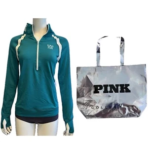 Victoria’s Secret ROSA Pullover Camicia Ultimate Top Taglia S TOTE OMAGGIO - Foto 1 di 7