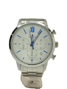 WIRED quartz watch/analog/stainless steel/WHT/SLV/VD53-KZB0 #QO1Y06 - Picture 1 of 5