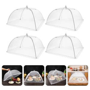 4 Pcs Fliegendichtem Gemüsebeck Pool-Party Abdecknetz Für Lebensmittel - Bild 1 von 12